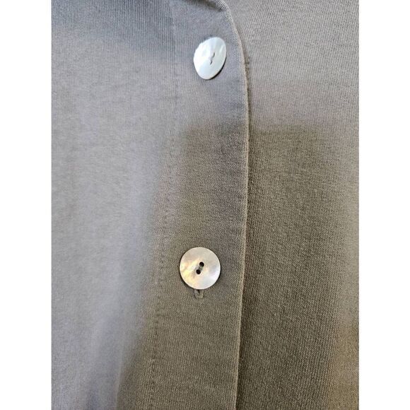 2 piece olive green jacket and skirt set. Size L. - Picture 2 of 6